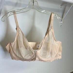 NWT‎ Delimira Elegant Beige Lace Underwire Bra- 44D